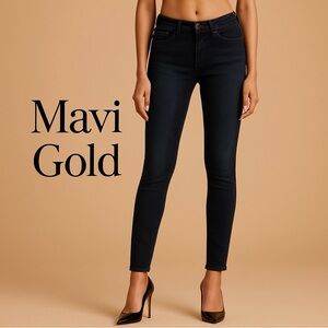 Mavi Gold Premium Indigo Dark Wash Skinny Jeans Size 8